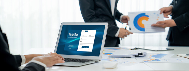 Online registration form for brisk form filling on the internet website