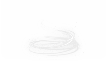 PNG Overlay of Shimmering White Swirl with a Neon Effect on transparent background