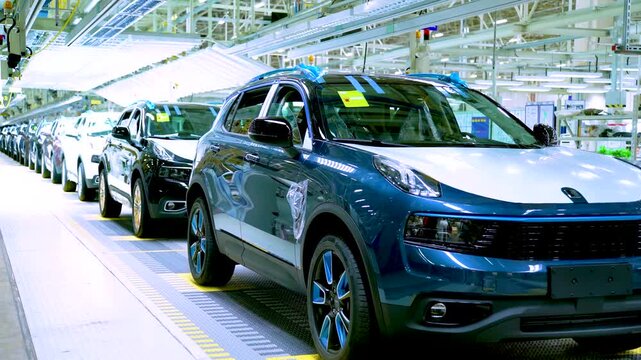 Car Manufacturing Assembly Line - Automotive Production Facility