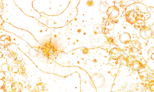 Abstract watercolor texture with organic shapes and speckles - Powered by Adobe