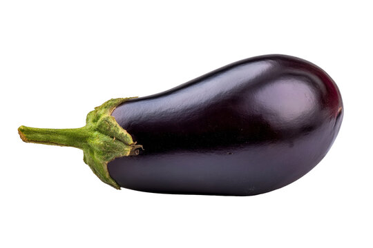 fresh eggplant isolated on white background - Powered by Adobe