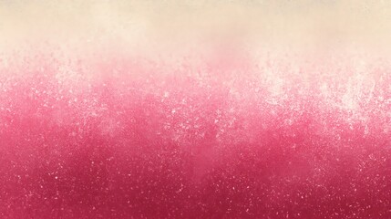 Elegant Glitter Gradient Background with Sparkling White Flecks and Smooth Transition from Light Beige to Deep Pink for Creative Design