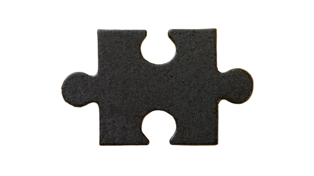 Jigsaw puzzle piece object shape concept representing business solution and teamwork strategy