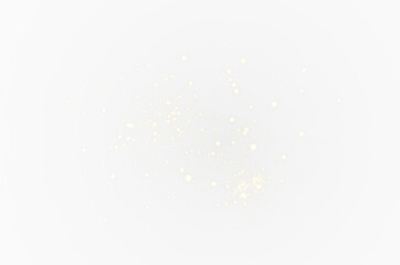 PNG Gold Sparkle Overlay with Transparent Background