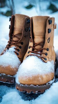 Snowy Bootprints