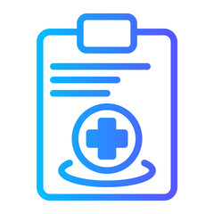 Fototapeta premium medical report icon