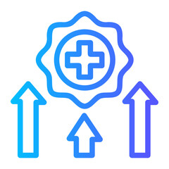 Fototapeta premium medical growth icon