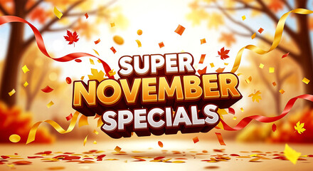 Unwrap Super November Specials &ndash; Dive Into Autumn Deals with Big Savings on Seasonal Favorites and Must-Have Items!