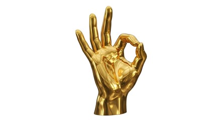 hand of the person with gold