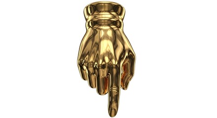 hand of the person with gold