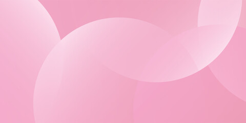 Soft pink background with overlapping translucent circles. The pink background has a smooth, gradient texture. Minimal abstract circles vector gradient background