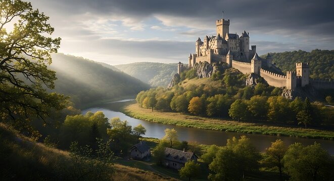 Sun-Kissed Citadel - Powered by Adobe