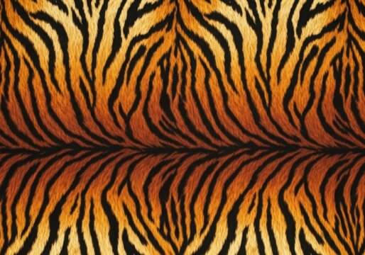 Vibrant tiger stripe pattern with reflective effect