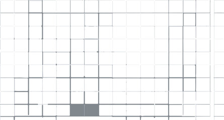 Minimalist white and gray geometric grid background for technology design template