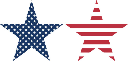 Obraz premium American Flag Stars – Patriotic Symbol Illustration 