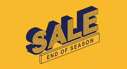 Elevate your marketing with this eye-catching end of season sale graphic, designed to drive traffic and boost sales with its modern and bold design