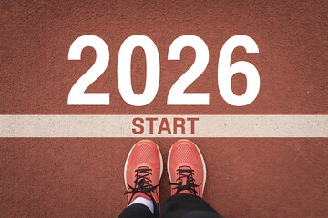 2026 new year goals at start line
