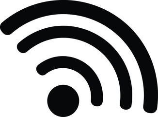 Wifi Icon Symbol Sign Wireless Network Connection Technology, Internet Access Communication Signal Antenna Transmitting Digital Data Worldwide Concept