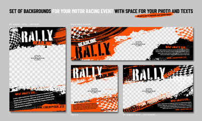 Dynamic Motor Racing Event Background Design Template
