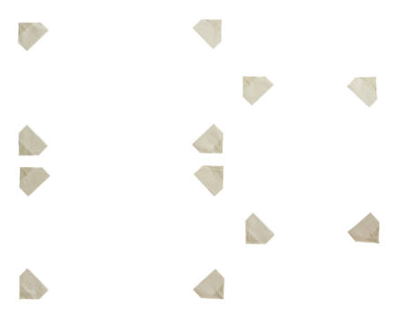 Set of masking tape photo corners arranged as frames. Isolated on transparent background. Aged kraft paper texture gives a retro or DIY scrapbook style. Perfect for photo decoration, collages, vintage