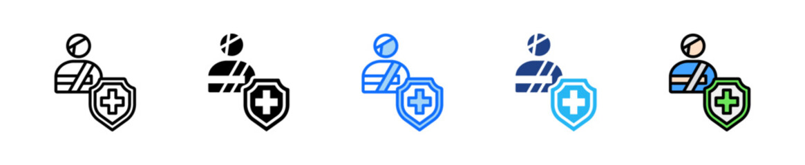 Subject Safety Icon Set Multiple Style Collection