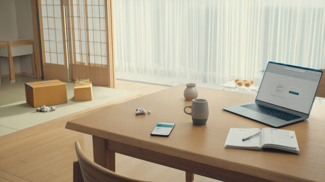 置き配を待ちながら進む在宅ワークの午前 / Morning remote work while awaiting doorstep delivery