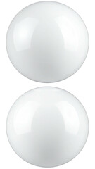 Fototapeta premium Stacked white spheres with specular highlights