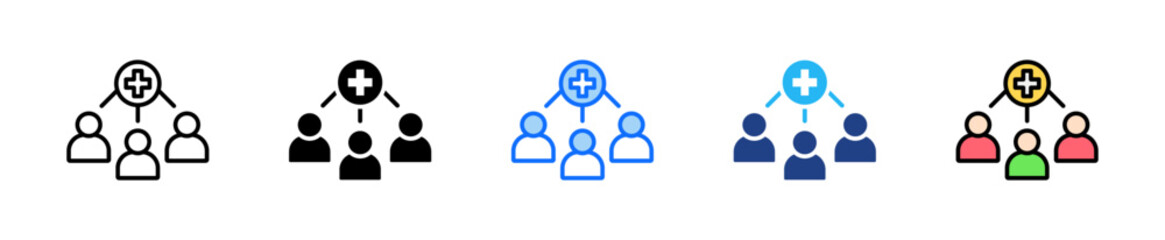 Clinical Operations Icon Set Multiple Style Collection