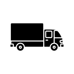 Truck vector icon. Lorry illustration sign. Autotruck symbol. Transportation logo. Delivery web icons.