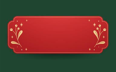 Christmas Label or Frame. Christmas sale stickers and label. Price tag holiday. Christmas stickers. Free space for text.