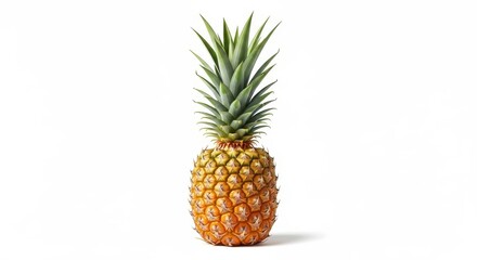 Fototapeta premium pineapple isolated on white background, clipping path, full depth of field