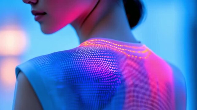 Discover the connection between fashion and technology in this unique video. It highlights innovative designs combined with futuristic lighting. Generative AI