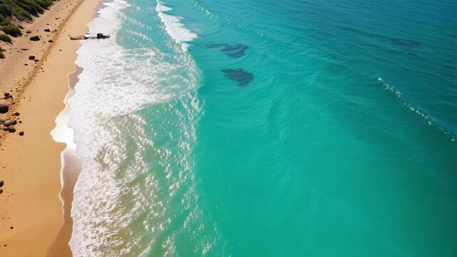 Breathtaking drone footage over the Gold Coast, revealing pristine beaches and natural coastline beauty. Perfect for travel and tourism promotions.