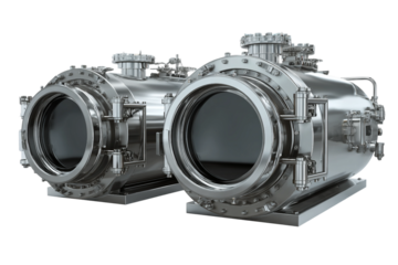 Digital autoclaves isolated on transparent background