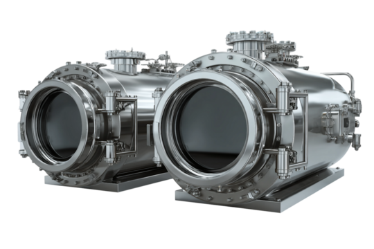 Digital autoclaves isolated on transparent background