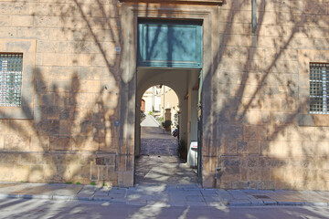 Courtyard in Palermo, Sicily, Italy