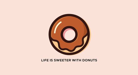 Obraz premium Donut Logo – Sweet Bakery Icon, Dessert Shop Branding, Donut Store Vector Design