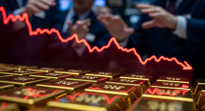 Financial crisis looms as gold prices plummet investors react in economic downturn
