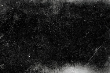 Dark scratched grunge background, old film effect