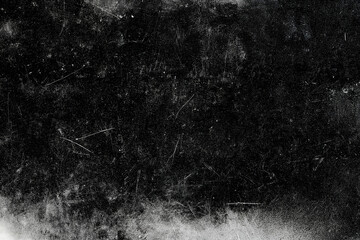 Dark scratched grunge background, old film effect