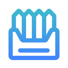crayon bold gradient icon