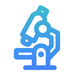 microscope bold gradient icon