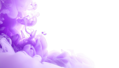 Flowing, ethereal purple smoke against a black backdrop, creating a dreamy effect