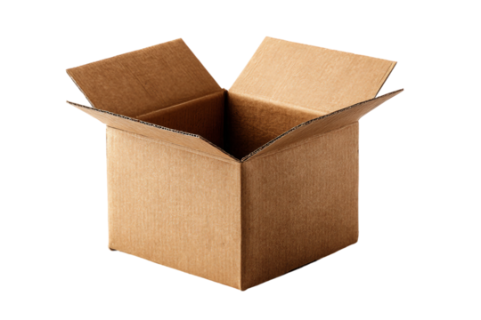 Thick cardboard isolated on transparent background