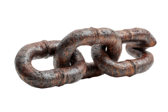 Professional chain blocks isolated on transparent background