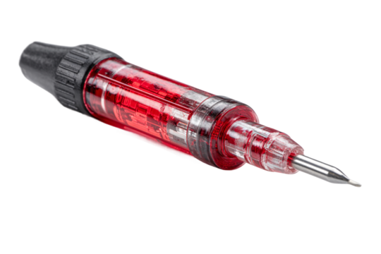 Portable circuit tester isolated on transparent background