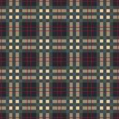 Classic tartan pattern with brown and green hues. Seamless background for textiles, apparel or graphic design. Versatile for seasonal lifestyle projects.
