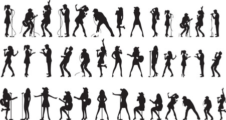 Dynamic Silhouettes of Singers and Musicians