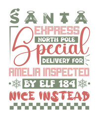 Fototapeta premium Santa Sack Svg design, Christmas SVG