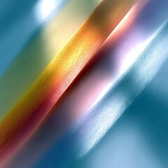 Close-up abstract view of rolled paper in various colors, with soft light creating a gentle gradient effect.